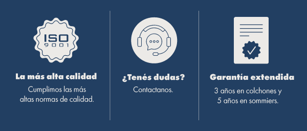 La más alta calidad. Garantía extendida.